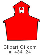 School House Clipart #1434124 by LaffToon