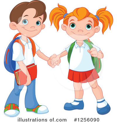 Royalty-Free (RF) School Kids Clipart Illustration by Pushkin - Stock Sample #1256090