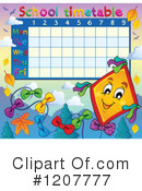 School Time Table Clipart #1207777 by visekart