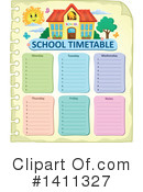 School Time Table Clipart #1411327 by visekart