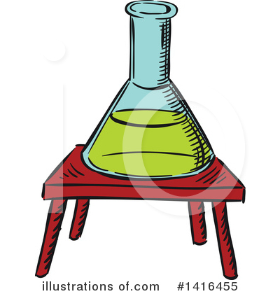 Laboratory Flask Clipart #1416455 by Vector Tradition SM