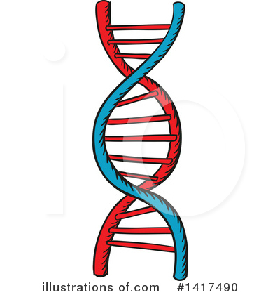 Dna Clipart #1417490 by Vector Tradition SM