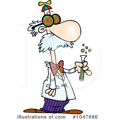 Royalty-Free (RF) Scientist Clipart Illustration by toonaday - Stock Sample #1047686