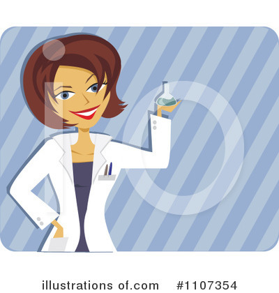 Royalty-Free (RF) Scientist Clipart Illustration by Amanda Kate - Stock Sample #1107354