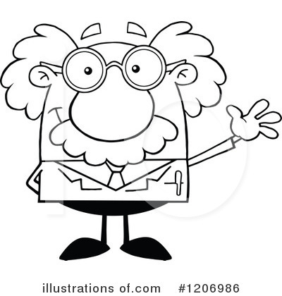 Royalty-Free (RF) Scientist Clipart Illustration by Hit Toon - Stock Sample #1206986