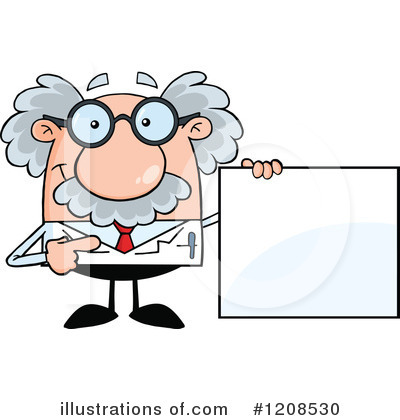 Royalty-Free (RF) Scientist Clipart Illustration by Hit Toon - Stock Sample #1208530