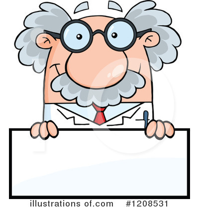 Royalty-Free (RF) Scientist Clipart Illustration by Hit Toon - Stock Sample #1208531