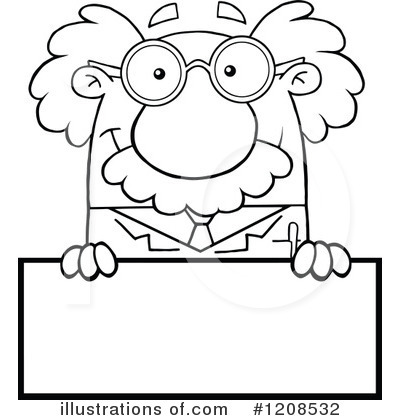 Royalty-Free (RF) Scientist Clipart Illustration by Hit Toon - Stock Sample #1208532