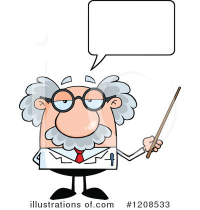 Royalty-Free (RF) Scientist Clipart Illustration by Hit Toon - Stock Sample #1208533