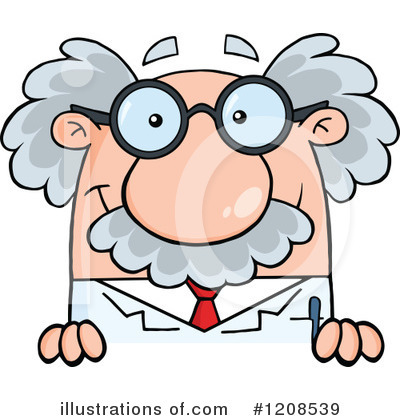 Royalty-Free (RF) Scientist Clipart Illustration by Hit Toon - Stock Sample #1208539