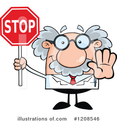 Royalty-Free (RF) Scientist Clipart Illustration by Hit Toon - Stock Sample #1208546