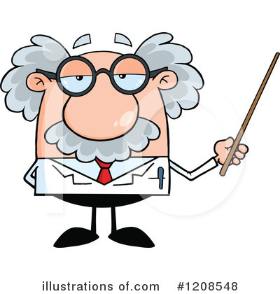 Royalty-Free (RF) Scientist Clipart Illustration by Hit Toon - Stock Sample #1208548
