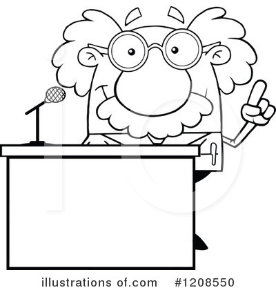 Royalty-Free (RF) Scientist Clipart Illustration by Hit Toon - Stock Sample #1208550