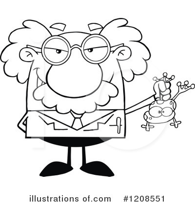 Royalty-Free (RF) Scientist Clipart Illustration by Hit Toon - Stock Sample #1208551