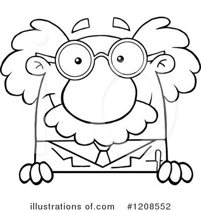 Royalty-Free (RF) Scientist Clipart Illustration by Hit Toon - Stock Sample #1208552