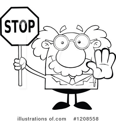 Royalty-Free (RF) Scientist Clipart Illustration by Hit Toon - Stock Sample #1208558