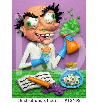 Royalty-Free (RF) Scientist Clipart Illustration by Amy Vangsgard - Stock Sample #12192