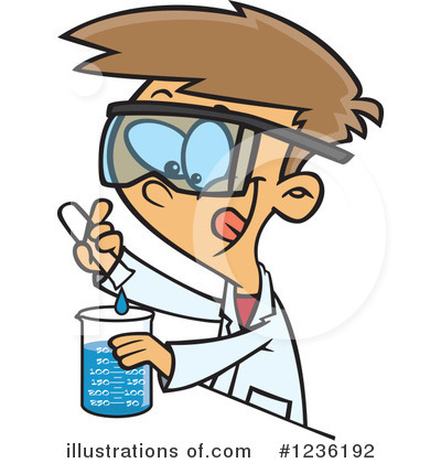 Royalty-Free (RF) Scientist Clipart Illustration by toonaday - Stock Sample #1236192