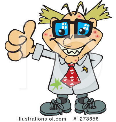 Royalty-Free (RF) Scientist Clipart Illustration by Dennis Holmes Designs - Stock Sample #1273656