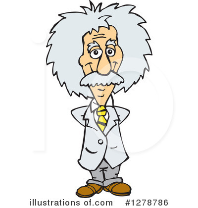 Albert Einstein Clipart #1278786 by Dennis Holmes Designs