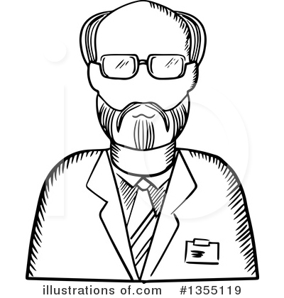 Royalty-Free (RF) Scientist Clipart Illustration by Vector Tradition SM - Stock Sample #1355119