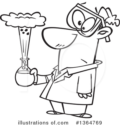 Royalty-Free (RF) Scientist Clipart Illustration by toonaday - Stock Sample #1364769