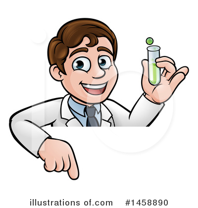 Royalty-Free (RF) Scientist Clipart Illustration by AtStockIllustration - Stock Sample #1458890