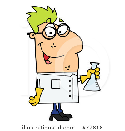 Royalty-Free (RF) Scientist Clipart Illustration by Hit Toon - Stock Sample #77818