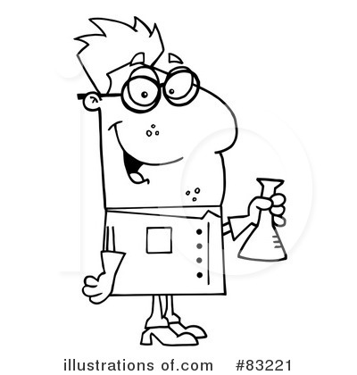 Royalty-Free (RF) Scientist Clipart Illustration by Hit Toon - Stock Sample #83221