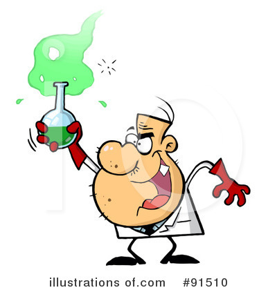 Royalty-Free (RF) Scientist Clipart Illustration by Hit Toon - Stock Sample #91510