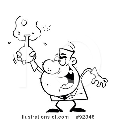 Royalty-Free (RF) Scientist Clipart Illustration by Hit Toon - Stock Sample #92348
