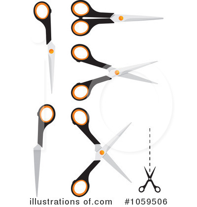 Royalty-Free (RF) Scissors Clipart Illustration by Any Vector - Stock Sample #1059506