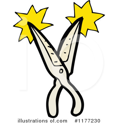 Royalty-Free (RF) Scissors Clipart Illustration by lineartestpilot - Stock Sample #1177230