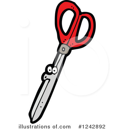 Royalty-Free (RF) Scissors Clipart Illustration by lineartestpilot - Stock Sample #1242892