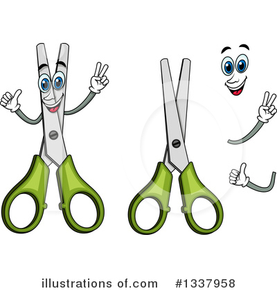 Royalty-Free (RF) Scissors Clipart Illustration by Vector Tradition SM - Stock Sample #1337958
