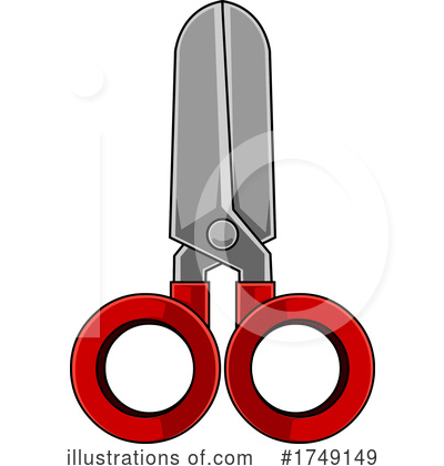 Royalty-Free (RF) Scissors Clipart Illustration by Hit Toon - Stock Sample #1749149