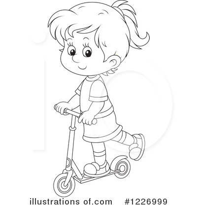 Royalty-Free (RF) Scooter Clipart Illustration by Alex Bannykh - Stock Sample #1226999