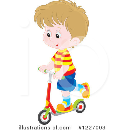 Royalty-Free (RF) Scooter Clipart Illustration by Alex Bannykh - Stock Sample #1227003