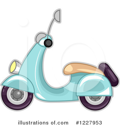 Royalty-Free (RF) Scooter Clipart Illustration by BNP Design Studio - Stock Sample #1227953