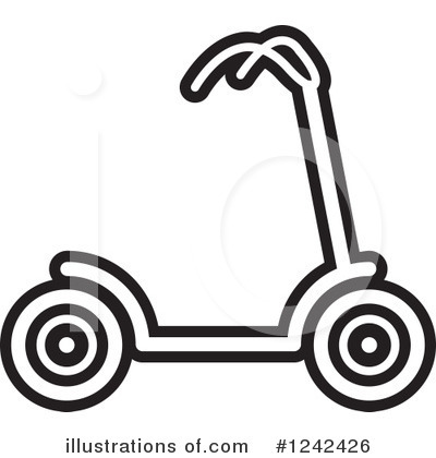 Royalty-Free (RF) Scooter Clipart Illustration by Lal Perera - Stock Sample #1242426