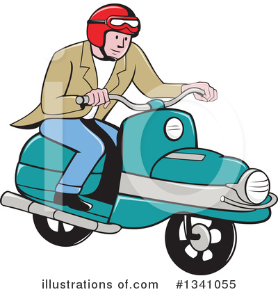 Scooter Clipart #1341055 by patrimonio