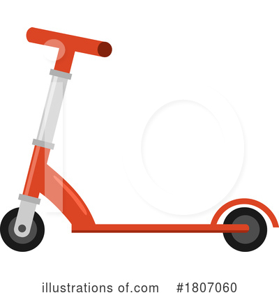 Royalty-Free (RF) Scooter Clipart Illustration by Hit Toon - Stock Sample #1807060
