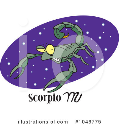 Royalty-Free (RF) Scorpio Clipart Illustration by toonaday - Stock Sample #1046775