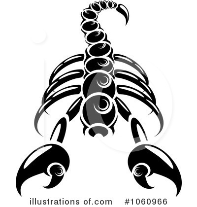 Royalty-Free (RF) Scorpion Clipart Illustration by Vector Tradition SM - Stock Sample #1060966