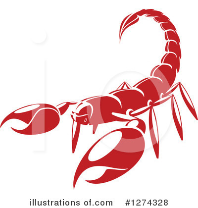 Royalty-Free (RF) Scorpion Clipart Illustration by Vector Tradition SM - Stock Sample #1274328