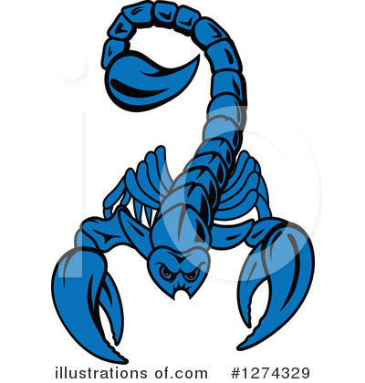 Royalty-Free (RF) Scorpion Clipart Illustration by Vector Tradition SM - Stock Sample #1274329