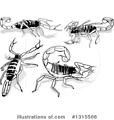 Royalty-Free (RF) Scorpion Clipart Illustration by dero - Stock Sample #1315506