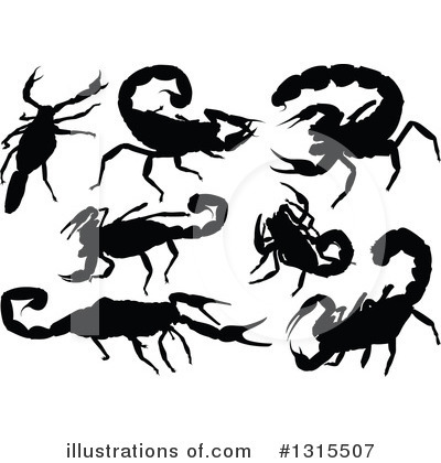 Royalty-Free (RF) Scorpion Clipart Illustration by dero - Stock Sample #1315507