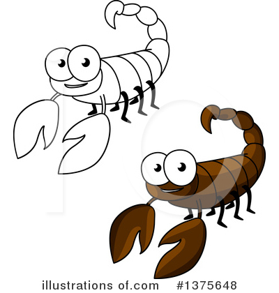 Scorpion Clipart #1375648 by Vector Tradition SM