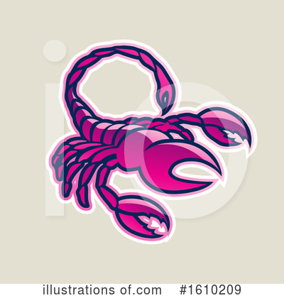 Royalty-Free (RF) Scorpion Clipart Illustration by cidepix - Stock Sample #1610209